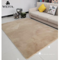 hot sale home rugs plain shaggy rabbit fur carpet for living room